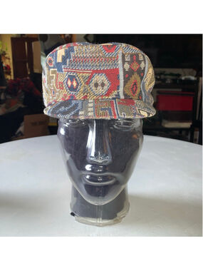 Women's Unbranded Multi-color Patterned Newsboy Hat One Size